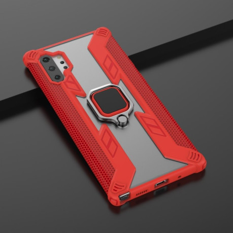 Противоударный чехол Iron Warrior на Samsung Galaxy Note10+Plus-красный