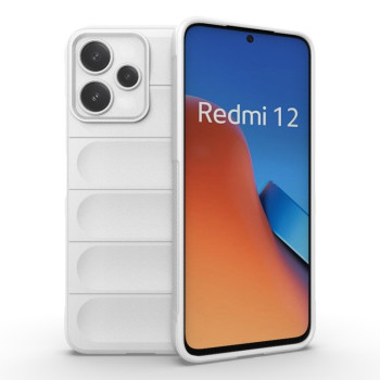 Силиконовый чехол Magic Flannel для Xiaomi Redmi 12 5G/Poco M6 Pro 5G - белый