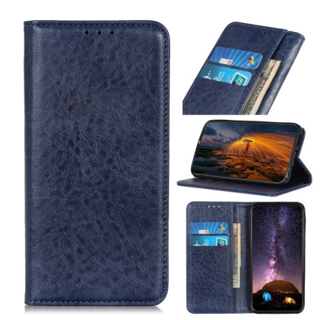 Кожаный чехол- книжка Magnetic Retro Crazy Horse Texture на Samsung Galaxy S10 5G- синий