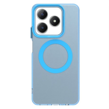 Протиударний чохол MagSafe Holder PC Hybrid для Realme C61/C63/Note 60/Note 60x - синій