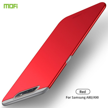 Ультратонкий чехол MOFI Frosted PC на Samsung Galaxy A80- красный