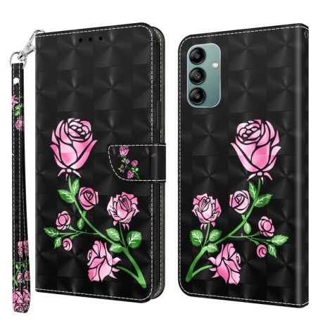 Чохол-книжка 3D Painting Leather для Samsung Galaxy A04s - Rose