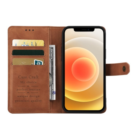 Чехол-книжка Copper Buckle Craft для Realme 9 Pro Plus/ Realme 9 4G - коричневый