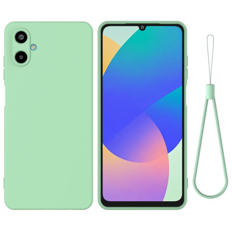 Силіконовий чохол Solid Color Liquid Silicone для Samsung Galaxy M06/F06 5G - зелений