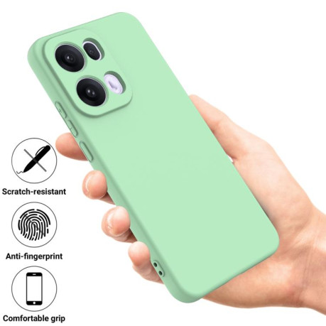Силіконовий чохол Solid Color Liquid Silicone на OPPO Reno13 Pro 5G - зелений