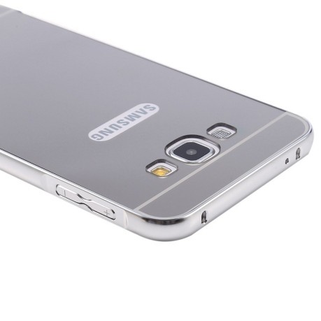 Металевий Бампер та Акрилова накладка Push-pull Style Series Silver для Samsung Galaxy A3