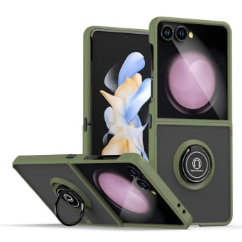 Противоударный чехол Q Shadow 1 Series для Samsung Galaxy Flip 7 - зеленый