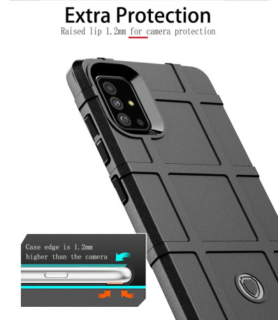 Противоударный Чехол HMT Full Coverage на Samsung Galaxy A51 - Коричневый