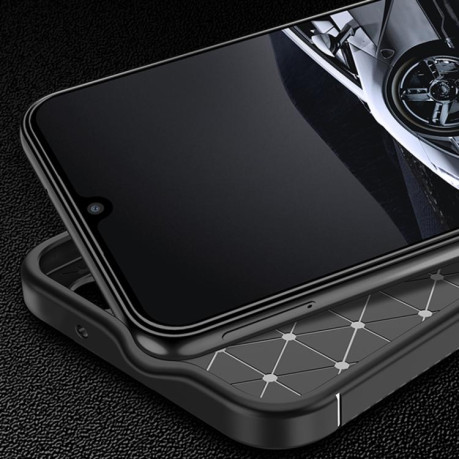 Карбоновий чохол HMC Carbon Fiber на Samsung Galaxy A17 5G - чорний