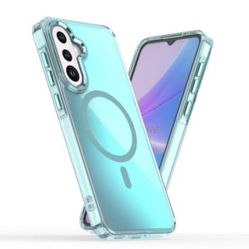 Чехол Plating Gradient Discolor MagSafe для Samsung Galaxy A56 5G - синій