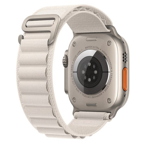 Ремешок Nylon Loop для Apple Watch Ultra 49mm - серебристый