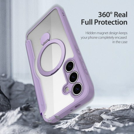 Чохол-книжка DUX DUCIS Skin X Pro Series Magsafe  для Samsung Galaxy S25+ 5G - фіолетовий