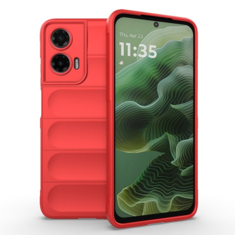 Силіконовий чохол Magic Flannel для Motorola Moto G35 5G Global - червоний