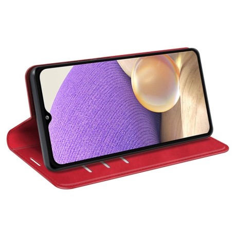 Чехол-книжка Retro Skin Feel Business Magnetic на Samsung Galaxy A53 5G - красный