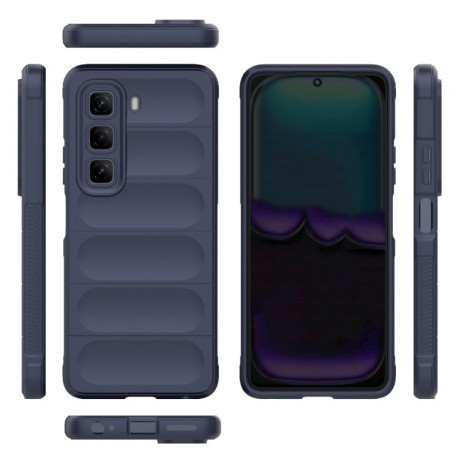 Силіконовий чохол Magic Flannel для Infinix Hot 50 4G - синій