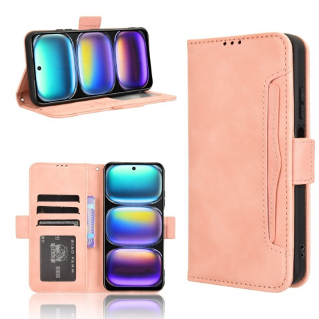 Чехол-книжка Skin Feel Calf на Infinix Hot 50 4G - розовый