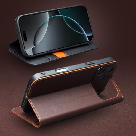 Чехол-книжка QIALINO Classic Gen2 с натуральной кожи для iPhone Air - черный