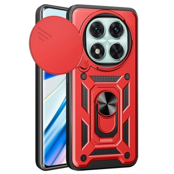 Противоударный чехол Sliding Camshield для Xiaomi Redmi Note 14 Pro 5G/Poco X7 - красный
