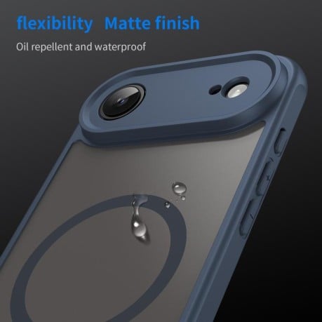 Чехол Fan Dun Series гибрид Frosted с Magsafe на iPhone Air - синий