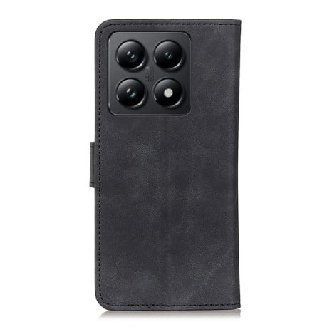 Чехол-книжка KHAZNEH Cowhide Texture на Xiaomi 14T Pro - черный