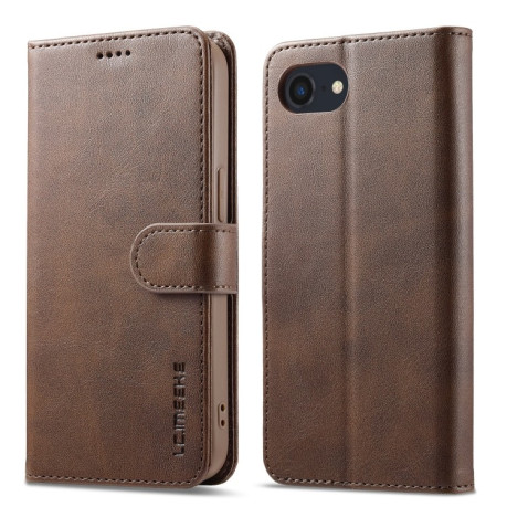 Чохол книжка LC IMEEKE Calf Texture на iPhone 16e - коричневий
