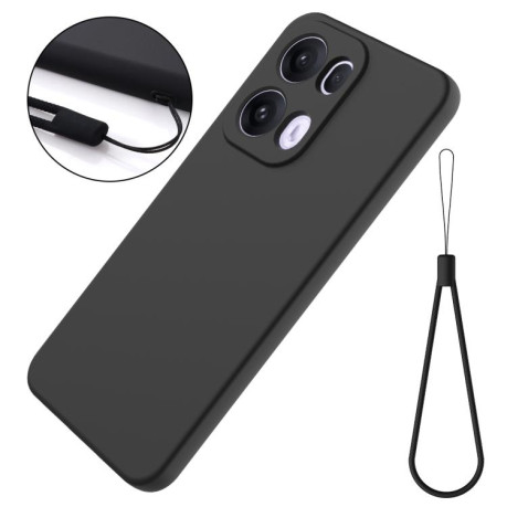 Силіконовий чохол Solid Color Liquid Silicone на OPPO Reno13 Pro 5G - чорний