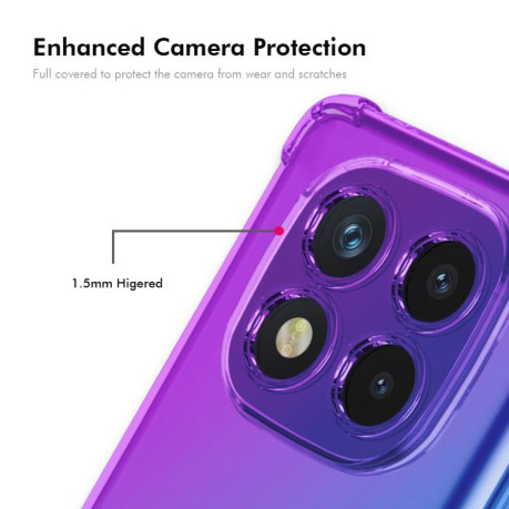 Противоударный чехол ENKAY Clear для Xiaomi Redmi Note 14 Pro 4G - розово-золотой