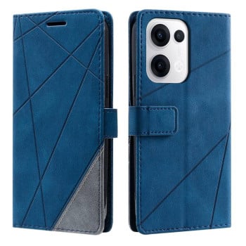 Чохол-книжка Skin Feel Splicing для OPPO Reno13 5G - синій
