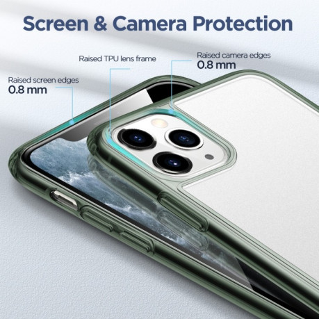 Скляний чохол ESR Ice Shield Serie на iPhone 11 Pro-Dark Green