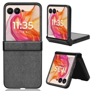 Протиударний чохол Sandskin Texture на Motorola Razr 50 Ultra - сірий