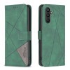 Чохол-книга Rhombus Texture для Samsung Galaxy A25 5G - зелений