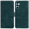 Чехол-книжка Skin Feel Pure Color для Samsung Galaxy M14 5G - зеленый