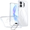 Прозрачный чехол Bright Color Clear с MagSafe и рамкой камеры на OPPO A6x 4G / 5G / 5G India — белый