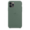 Силиконовый чехол Silicone Case Pine Green на iPhone 11 Pro-премиальное качество