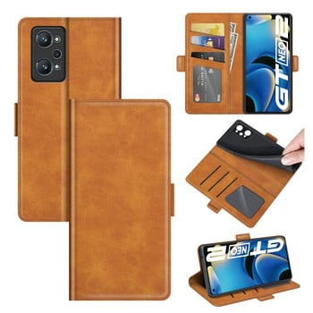 Чохол-книжка з двосторонньою магнітною застібкою на Realme GT NEO 3T/GT 2/ GT Neo 2 - жовтий