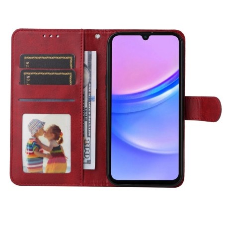 Чехол-книжка Stitching Calf Texture для Samsung Galaxy A16 5G - красный