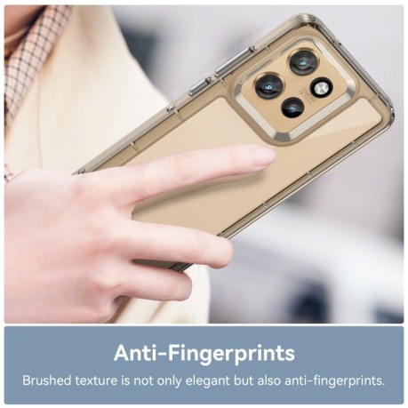 Протиударний чохол Colorful Acrylic Series для Motorola Edge 50 Neo - сірий