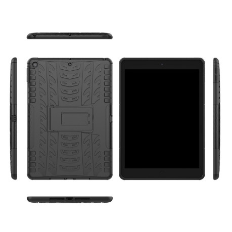 Протиударний чохол Tire Texture на iPad 9/8/7 10.2 (2019/2020/2021) - чорний