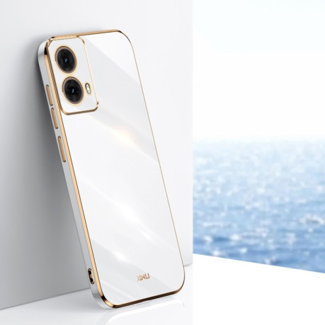 Противоударный чехол XINLI Straight Edge для Motorola Moto G85 - белый