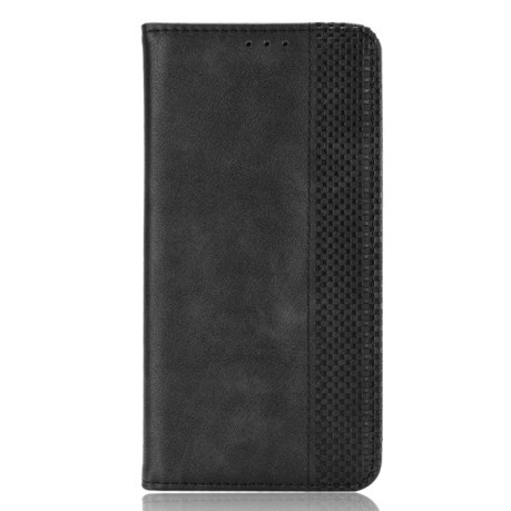 Чехол-книжка Magnetic Buckle Retro на Xiaomi Poco M3 - черный