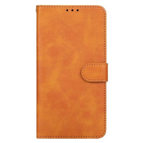 Чехол-книжка EsCase Leather для Xiaomi Redmi Note 13 4G - коричневый