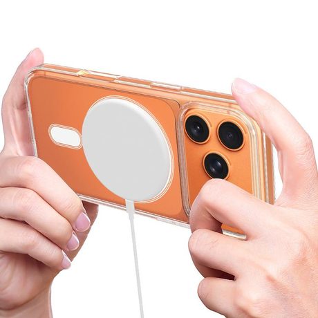 Чехол Clear Case с MagSafe гибрид на iPhone 18 Pro Max C-type — прозрачный