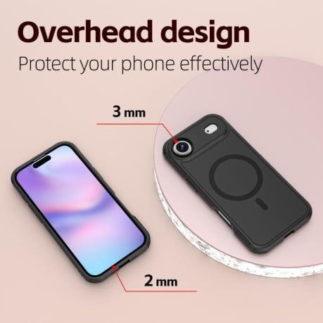 Протиударний чохол RedPepper Armor із Magsafe гібрид на iPhone Air - чорний