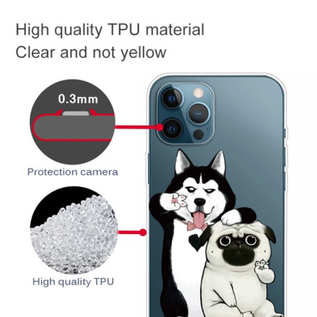Чохол Painted Pattern для iPhone 13 Pro - Selfie Dog