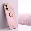 Противоударный чехол XINLI Straight Edge with Ring Holder для Motorola Moto G85 - фиолетовый
