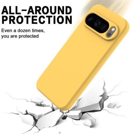 Силіконовий чохол Solid Color Liquid Silicone на Google Pixel 10 Pro XL - жовтий