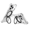 Металевий бампер Mechanical Arm Borderless MagSafe Holder Metal для iPhone 18 Pro/17 Pro — сріблястий
