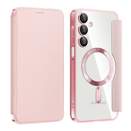 Чохол-книжка Shield MagSafe RFID Anti-theft Leather  для Samsung Galaxy A16 5G - рожевий
