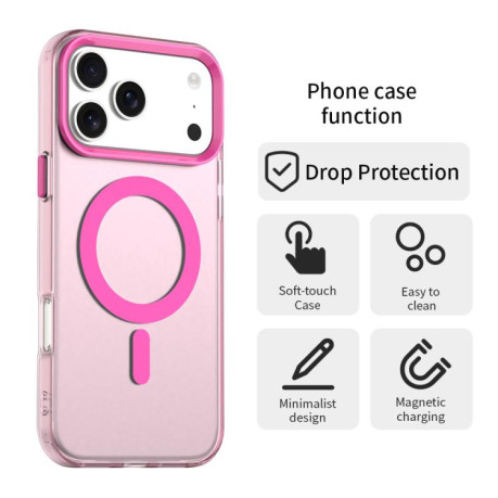 Чехол Candy с Magsafe гибрид на iPhone 17 Pro Max - красный
