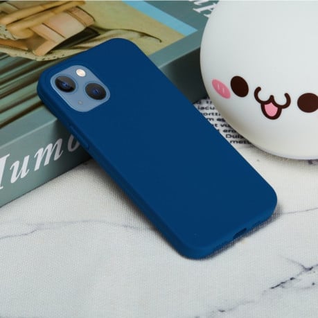 Силіконовий чохол Solid Color для iPhone 14 Plus - темно-синій